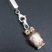 フクロウのストラップシルバー925:銀製