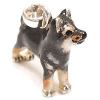 サツルノ:柴犬のシルバーチャーム