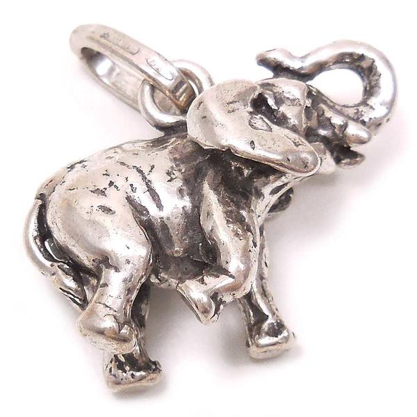 チャーム ペンダントトップ シルバー925 いぶし銀 ゾウ 象 大 イタリア製 GIOVANNI RASPINI ジョバンニ・ラスピーニ インポート レディース...