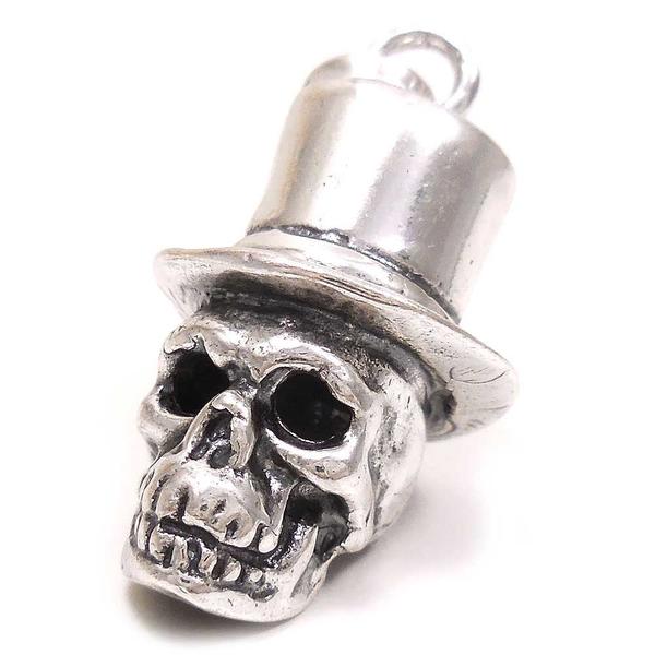 チャーム ペンダントトップ シルバー925 いぶし銀 シルクハット ドクロ イタリア製 GIOVANNI RASPINI ジョバンニ・ラスピーニ インポート レ...