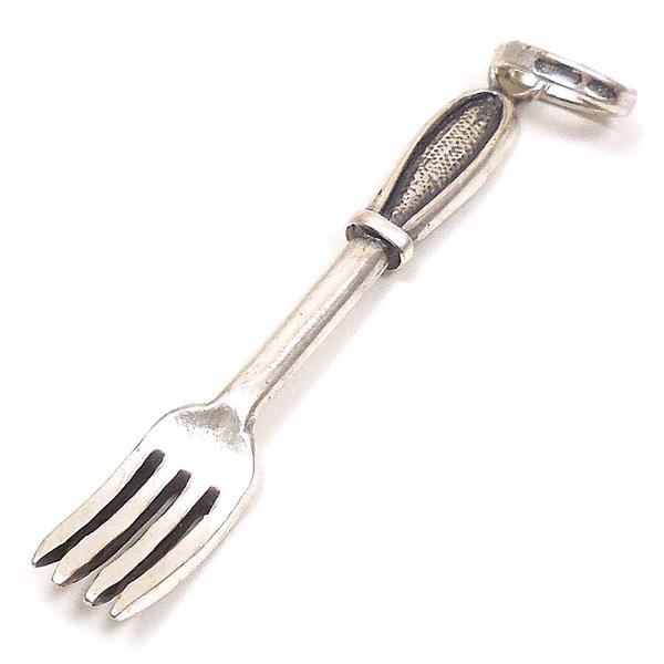 チャーム ペンダントトップ シルバー925 いぶし銀 フォーク イタリア製 GIOVANNI RASPINI ジョバンニ・ラスピーニ インポート レディース メ...