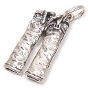 チャーム ペンダントトップ シルバー925 いぶし銀 デニム イタリア製 GIOVANNI RASPINI ジョバンニ・ラスピーニ インポート レディース メン...