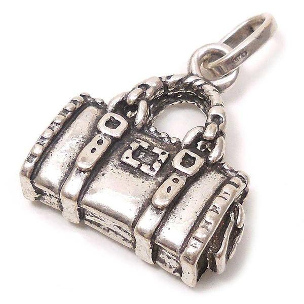 チャーム ペンダントトップ シルバー925 いぶし銀 ボストンバッグ イタリア製 GIOVANNI RASPINI ジョバンニ・ラスピーニ インポート レディー...