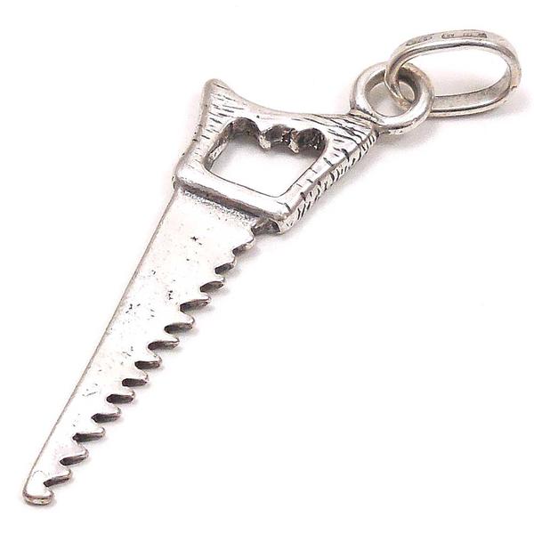 チャーム ペンダントトップ シルバー925 いぶし銀 ノコギリ 鋸 工具 イタリア製 GIOVANNI RASPINI ジョバンニ・ラスピーニ インポート レデ...