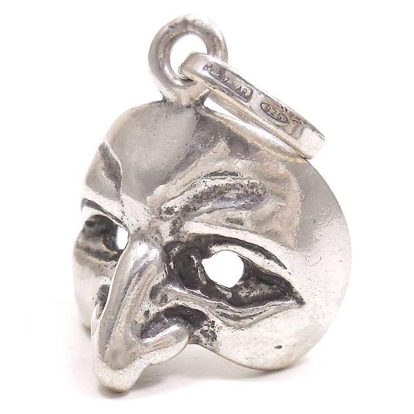 チャーム ペンダントトップ シルバー925 いぶし銀 ベネチアンマスク 鷲鼻の男の仮面 イタリア製 GIOVANNI RASPINI ジョバンニ・ラスピーニ イ...