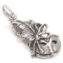 チャーム ペンダントトップ シルバー925 いぶし銀 ベネチアンマスク 羽根飾り付きカーニバルの仮面 イタリア製 GIOVANNI RASPINI ジョバンニ・...