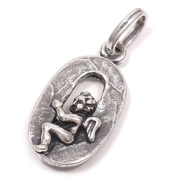 チャーム ペンダントトップ シルバー925 いぶし銀 数字 天使 0 イタリア製 GIOVANNI RASPINI ジョバンニ・ラスピーニ インポート レディー...
