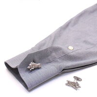 ベルフィオーレ:イノシシのシルバーカフスボタン