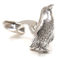 ベルフィオーレ:ペンギンのシルバーカフスボタン