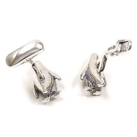 ベルフィオーレ:ペンギンのシルバーカフスボタン
