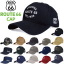 ブランドキャップ（メンズ） ROUTE66 CAP ルート66 キャップ 帽子 メンズ レディース ストリート アメカジ 春夏 オールシーズン 海 山 フェス キャンプ アウトドア かわいい サングラス SNS プチ おしゃれ バイク バイカー ローキャップ