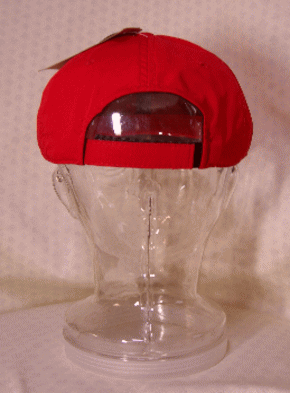 【秋色】【レディス　撥水加工　キャップ＜表：赤、つば裏：黒：約59cm＞】【アウトドア＆カジュアル】【撥水加工生地使用】少しの雨なら大丈夫、前身頃左ロゴプリントの無地キャップ【帽子】【旅行】【アウトドア】【ランニング】【トレッキング】