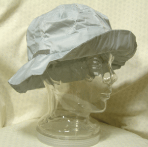 【再入荷しました!】【レディス レインハット<シルバー無地:フリーサイズ:かぶり口約62cm>】【ユニセックス】【防水透湿生地使用】パラシュートクロス生地、レイ...