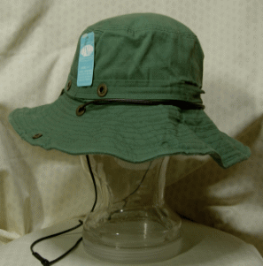 【レディス アドベンチャーハット グリン無地】【旅&カジュアル】【スポーツ&アウトドア】無地テンガロン系サファリハット<緑系:かぶり口ぐるり約59cm>【帽子】【uvカット】【トレッキング】【カメラ女子】【釣女】【ゴルフ】