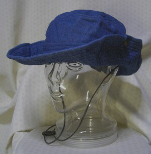 【再再再入荷】【旅&カジュアル】【スポーツ&アウトドア】綿100%、無地テンガロン系サファリハット<デニムカラー>【帽子】【紫外線対策商品】【山ガール】【カメラ女子】【釣女】【ゴルフ】