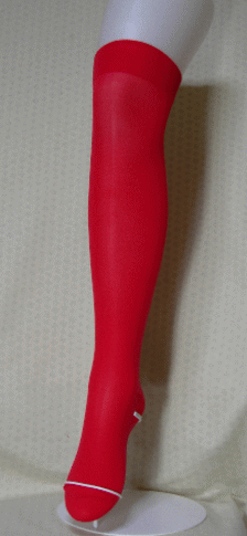 【追加分入荷】【赤色】日本生地使用、日本生産、カラー無地ニーハイソックス<赤無地:22−24cm>【オーバーニーソックス】【ハイソックス】【ニーハイソックス】【靴下】【カープ女子】【制服】【ユニフォーム】