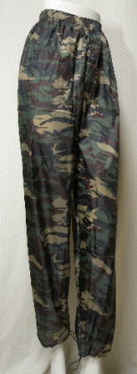 【送料無料!】【レディス 迷彩柄 ポケッタブル パンツ】【アウトドア&カジュアル】カモフラージュ柄 撥水加工生地使用 アウトドアパンツ<グリン系:M、L、2L>...