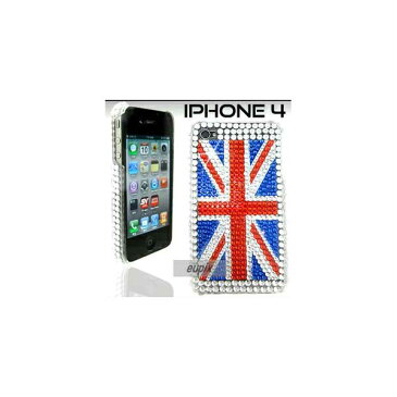 iPhone4用ラインストーン・ハードケース/ユニオンジャック【IP4R1-36】