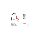3.5mmステレオ(メス)→6.3mmステレオ(オス)x2分配ケーブル/20cm(3C-35SF-63SM2)(2)