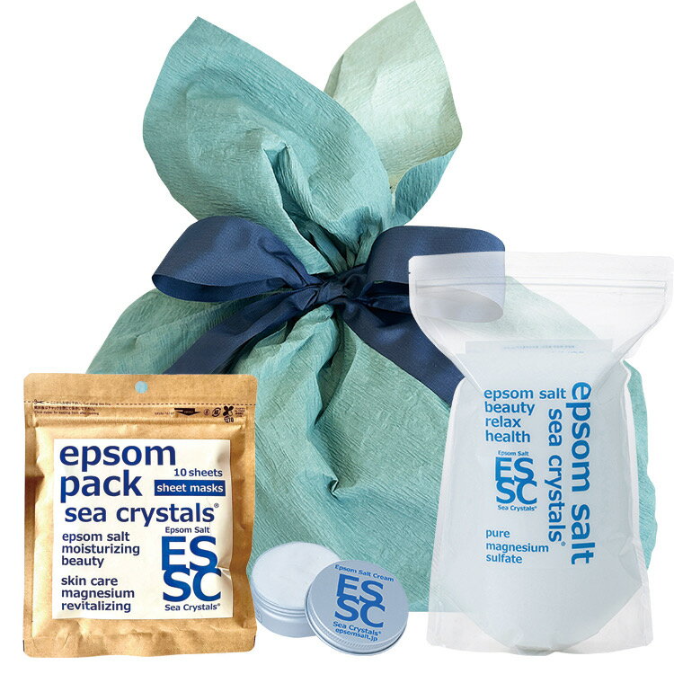 【公式】入浴剤 ギフト エプソムソルト2.2kg エプソムパック10枚入 エプソムソルトクリーム30g 3点 セ..