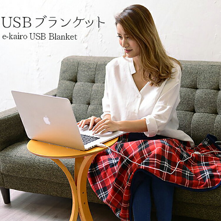 ブランケット】USBブランケット USB Blanket e-kairo チェック柄【送料 