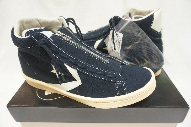 【8/30限定★P最大5倍+店舗P2倍★要エントリー】【未使用品/あす楽】nonnative converse PRO LEATHER HI NAVY 26cm ノンネイティブ コンバース プロレザー ハイ ネイビー　スウェード 国内正規品 ノンネイティブxコンバース【中古】