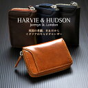 ミニ財布 メンズ イタリアキャピタルレザー 財布 小さい財布 ミニウォレット ブランド HARVIE AND HUDSON ハービーアンドハドソン 小銭入れ 牛革レザー 紳士 ビジネス クリスマス ギフト プレゼント