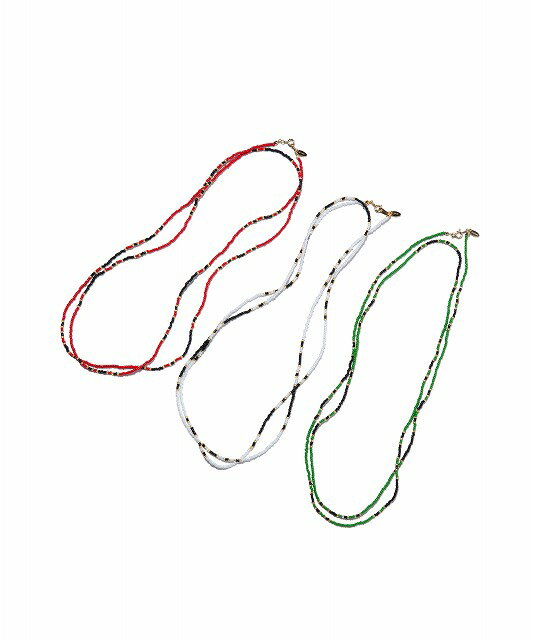 楽天Essex nagasakiglamb 2024 Spring collection お取り寄せ商品【2WAY Color Beads Necklace / 2ウェイカラービーズネックレス】ご注文より14日前後のお届け予定。 カラービーズ ネックレス