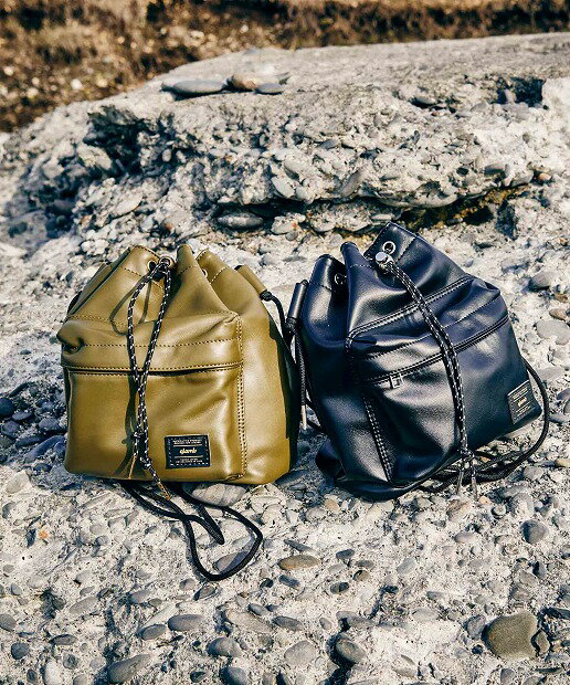 楽天Essex nagasakiglamb 2023 Autumn collection お取り寄せ商品【Leather Drawstring Bag / レザードローストリングバッグ】ご注文より14日前後のお届け予定。レザーbag.巾着袋.秋冬物