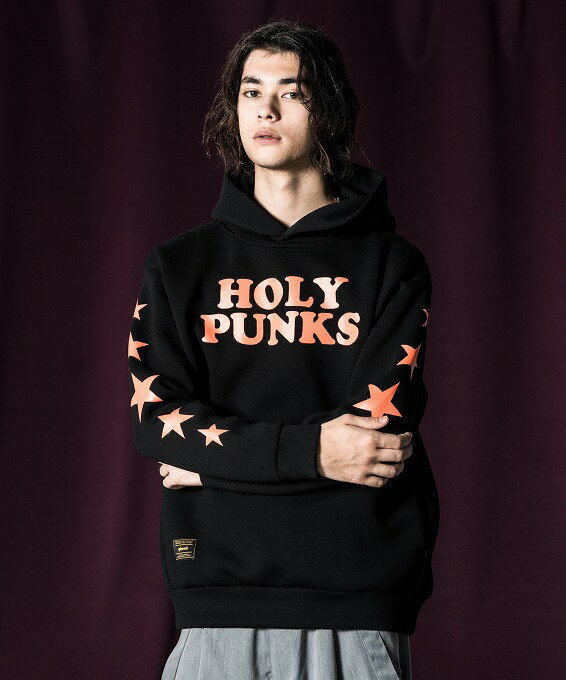 楽天Essex nagasakiglamb 2024 Spring collection お取り寄せ商品【Holy Punks Hoodie / ホーリーパンクスフーディ】ご注文より14日前後のお届け予定。プリント プルオーバーパーカー 春物