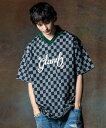 glamb 2024 Summer collection 先行予約商品【Checkered Polo Shirt / チェッカードポロシャツ】2024年2月26日月曜日(PM20時締切)2024年6月中旬頃入荷予定。 ポロシャツ プリント チェッカー柄 半袖 春.夏物