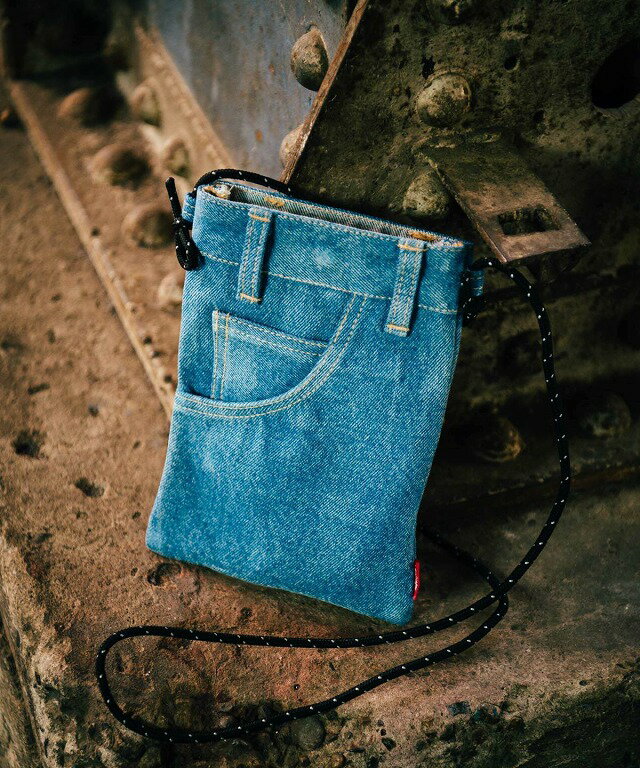 glamb 2022 Winter collection お取り寄せ商品【Denim Sacoche Bag / デニムサコッシュバッグ】ご注文より14日前後のお届け予定 デニムサコッシュ.バッグ