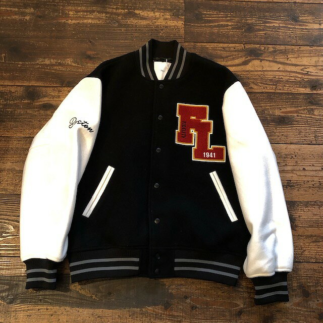 FIDELITY MELTON STADIUM JUMPER (Black) メルト