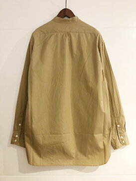 【H.UNIT】( エイチユニット)「Broad cloth bandcollar long sleeves shirt」