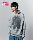 glamb × ジョジョの奇妙な冒険 (戦闘潮流) お取り寄せ商品【Santana Hoodie / サンタナフーディ】ご注文より14日前後のお届け予定。スウェットパーカー プリント コラボレーション 春物