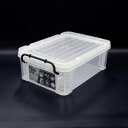 収納ボックス 収納ケース フタ付き プラスチック製 タグボックス02 透明(クリア) 約幅291×奥行435×高さ158mm 1台単位 収納箱 道具箱 積み重ね...