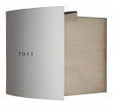 【8%OFFクーポン6/4 14時まで】 ポスト 郵便受け 埋め込みタイプ郵便ポスト デザインポスト ボン 埋め込み式 グレー ステンレス 埋込 シンプルスタイル