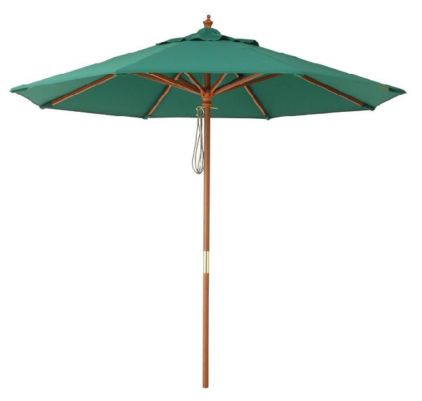 パラソル ガーデンパラソル 日よけ 日除け ガーデンパラソルマーケット2.7m グリーン UVカット95％ ガ..