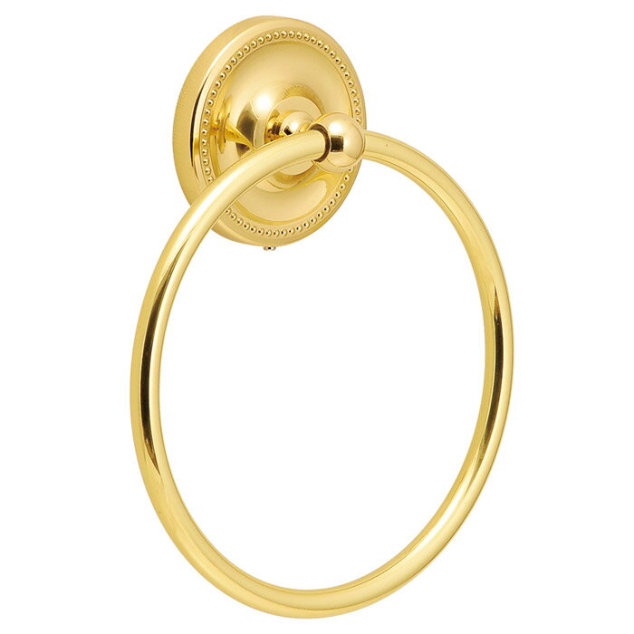 タオルハンガー タオル掛け サニタリーアイテムPBシリーズ タオルリング PB 真鍮製 クリアー仕上げ おしゃれ 壁 洗面 トイレ キッチン