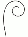 壁飾り アイアン壁飾りウォールアクセサリー 05R(右勝手) シンボル ブロック塀飾り エクステリア 外壁工事