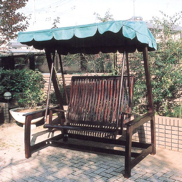 【スーパーSALE特価】 ブランコ 屋外 庭用 木製 デラックススイングラブベンチ 幅1830ミリ ガーデンファニチャー 組立品