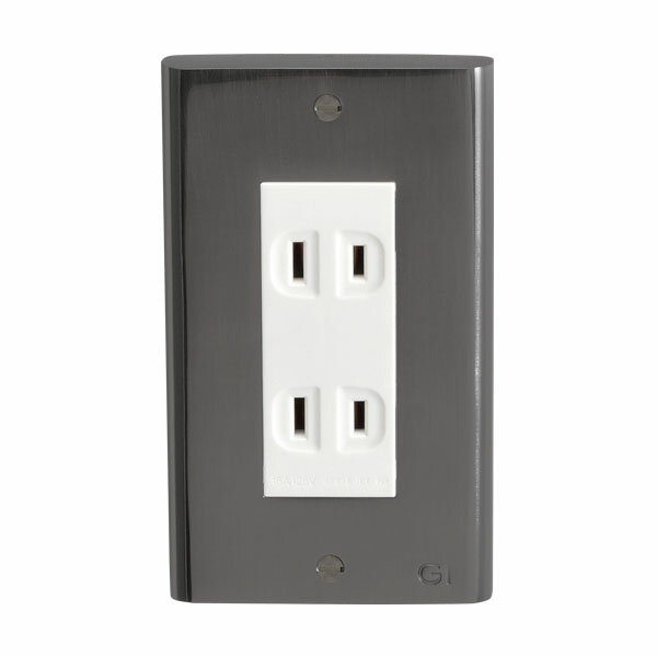 コンセントカバー おしゃれ 1列用 コンセントプレート プレート コスモスイッチ 対応 おしゃれ 真鍮 ア..