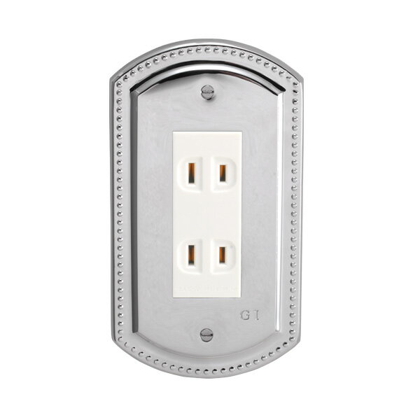 コンセントカバー おしゃれ 1列用 コンセントプレート プレート コスモスイッチ 対応 おしゃれ 真鍮 ク..