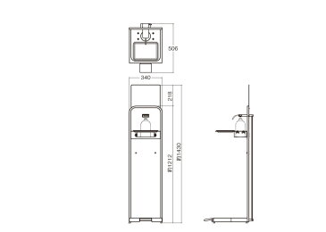 【300円OFFクーポン配布中】 消毒液 ポンプ スタンド 台 ペダル式 足踏み式 アルコール噴霧機 F スチール アイボリー 1台単位 除菌 手指 入口 公共施設 オフィス 商業施設 病院 エントランス 衛生 防災 災害 感染 伝染病 防止 細菌