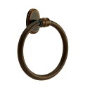 タオルハンガー 真鍮 タオル掛け おしゃれ タオルリング ショートタイプ PL S AN 古色仕上げ ブラウン 茶 W170×H190×D58mm プレートシリーズ 洗面 トイレ キッチン 台所 サニタリー 内装 DIY