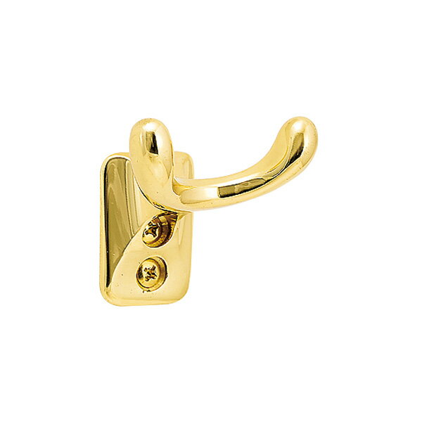 カミソリ 剃刀 フック シェイブ ホルダー 壁付 おしゃれ 真鍮 高級 TPH シェイブホルダー クリア仕上げ ゴールド 金色 幅44×高さ41×奥行34mm ...