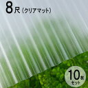 波板 ポリカ ナミイタ 鉄板小波（32波） 8尺 2420×655mm クリアマット（650） 透明 10枚セット JIS規格品 タキロン 屋根材 テラス ベランダ 倉庫 車庫 目隠し エクステリア 代金引換不可 送料無料 DIY