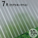 波板 ポリカ ナミイタ 熱線カットタイプ 鉄板小波（32波） 7尺 2120×655mm クリアスモークマット （4050） 10枚セット JIS規格品 タキロン 屋根材 テラス ベランダ 倉庫 車庫 目隠し 温度上昇 エクステリア 代金引換不可 送料無料 DIY