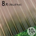 波板 ポリカ ナミイタ 熱線カットタイプ 鉄板小波（32波） 8尺 2420×655mm ブロンズマット （4850） 茶 10枚セット JIS規格品 タキロン 屋根材 テラス ベランダ 倉庫 車庫 目隠し 温度上昇 エクステリア 代金引換不可 送料無料 DIY