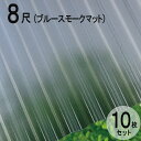 波板 ポリカ ナミイタ 熱線カットタイプ 鉄板小波（32波） 8尺 2420×655mm ブルースモークマット （4550） 10枚セット JIS規格品 タキロン 屋根材 テラス ベランダ 倉庫 車庫 目隠し 温度上昇 エクステリア 代金引換不可 送料無料 DIY